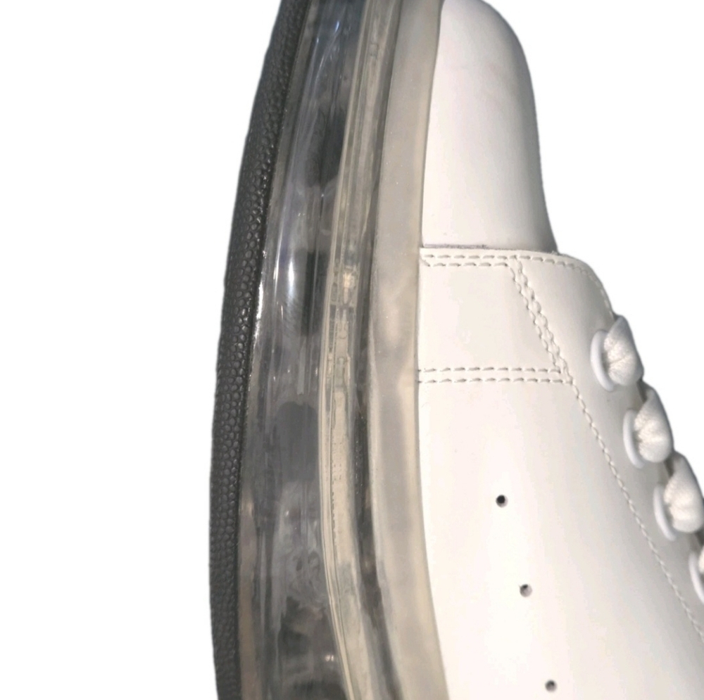 Alexander McQueen Clear Sole Holographic Chunky Sneakers US Men's Size 10 EU 43 - Picture 8 of 14